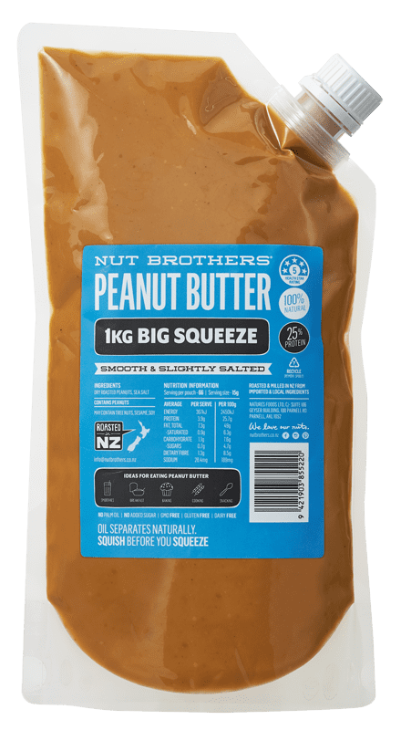 Peanut Butter Smooth & Slightly Salted - 1kg Big Squeeze